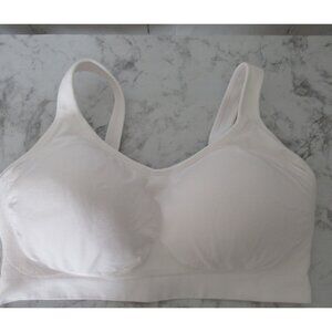 Shapermint Bra 2XL White T Shirt Wireless Wire Free Padded Back Closure